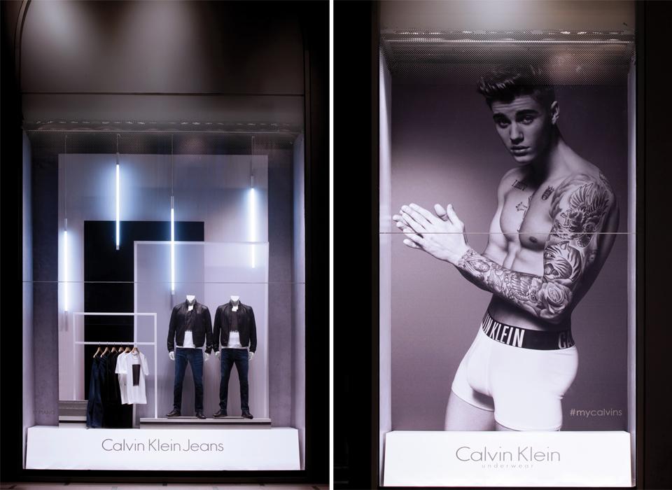 CALVIN KLEIN JUSTIN BIEBER SS 2015 MILAN - ARTE VETRINA PROJECT